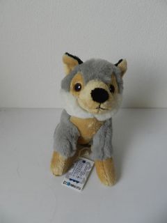 Obrázek z Vlk sedící plyš 20cm, eco(6ks/bal) 